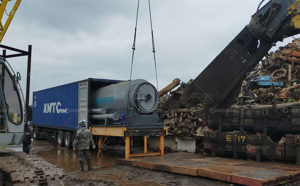 日本BLJ-3廢輪胎煉油設(shè)備安裝