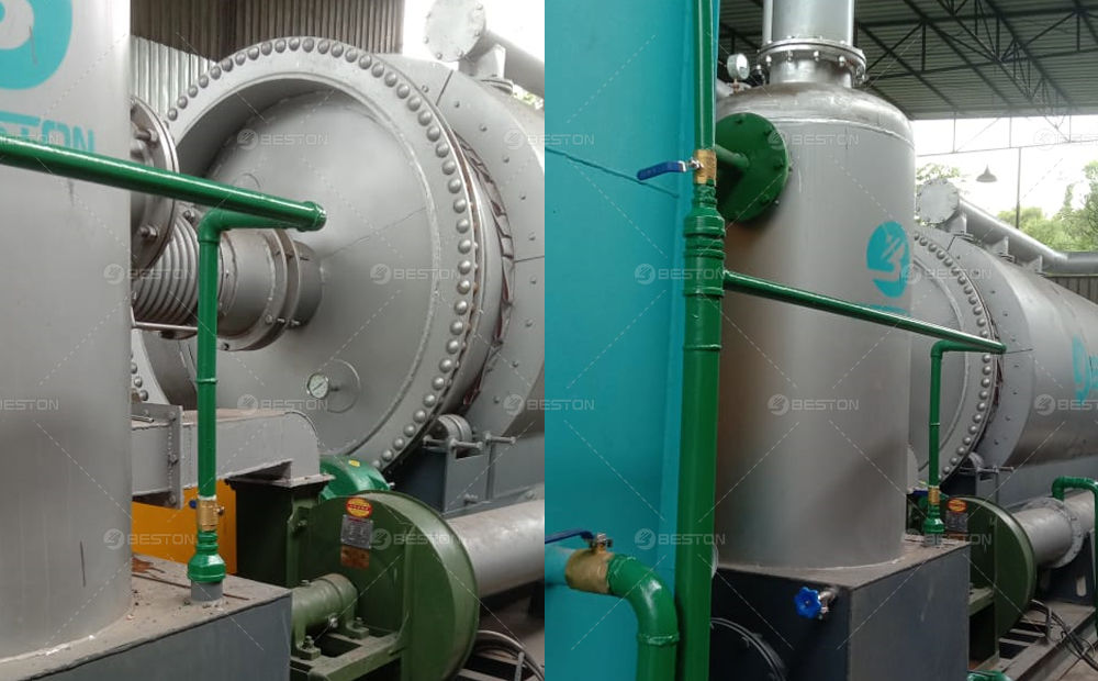 印尼廢輪胎煉油設備安裝