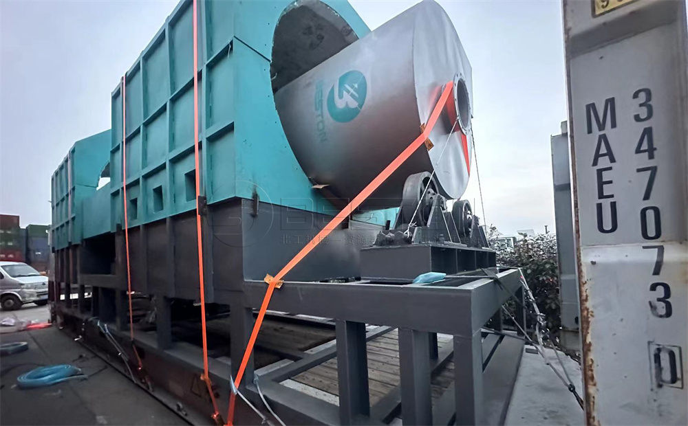 哥倫比亞稻殼炭化設備發貨