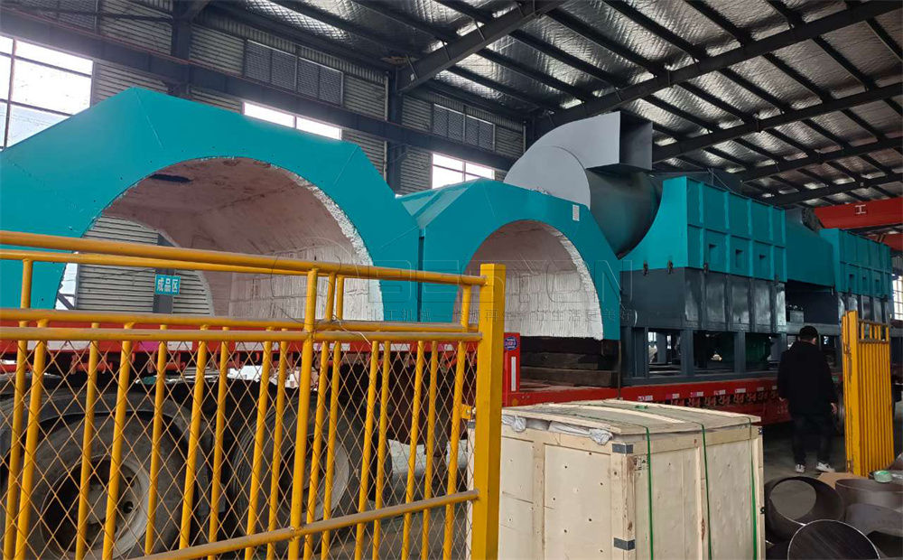 哥倫比亞稻殼炭化設備備發貨