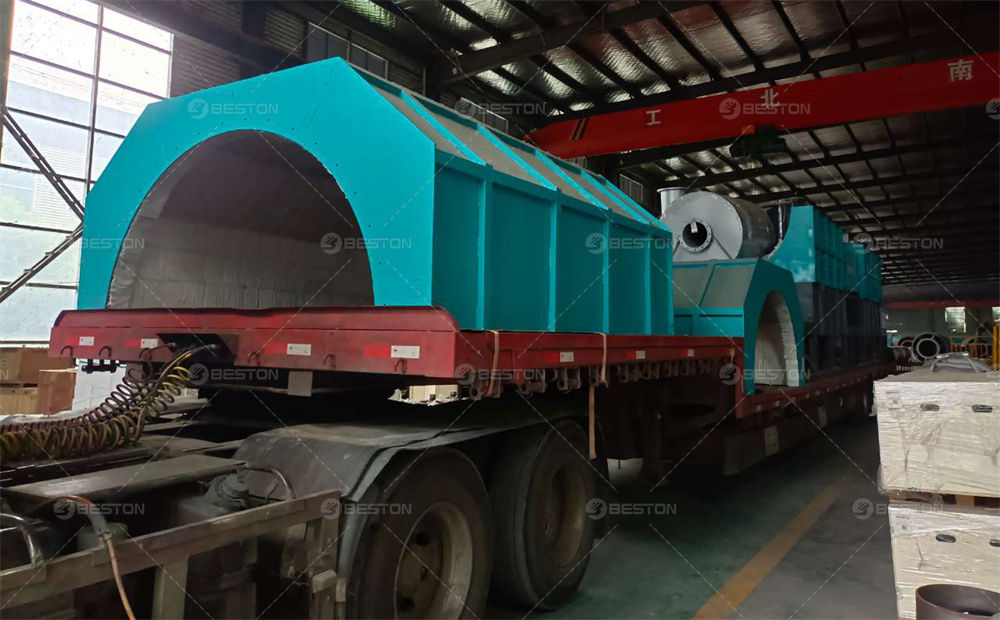 BST-50西班牙橄欖木炭化設備發貨