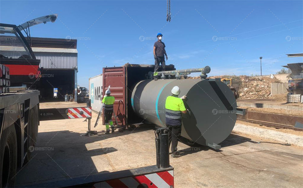 BST-50西班牙橄欖木炭化設備安裝