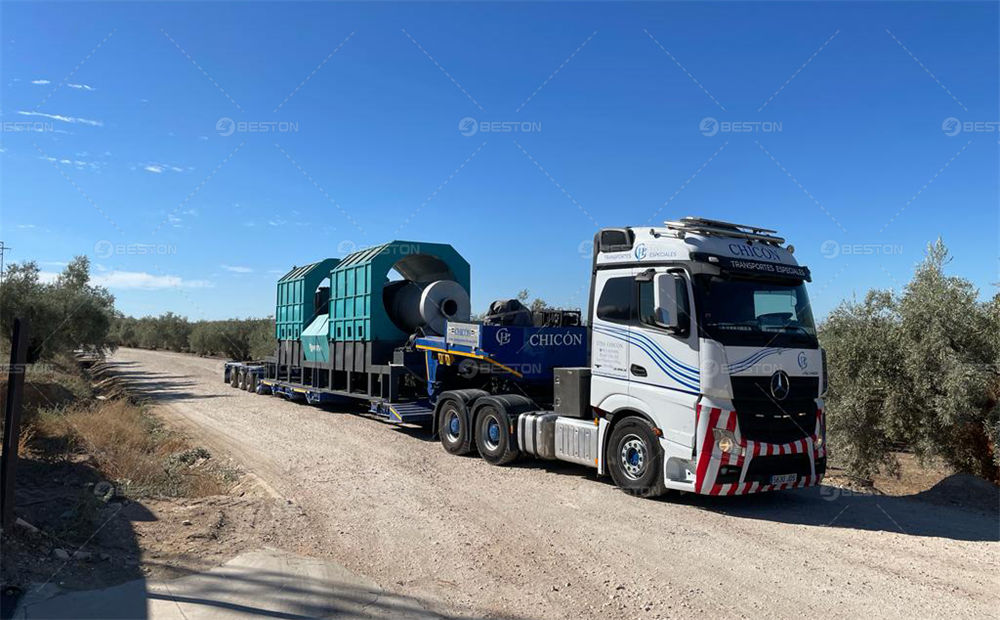 BST-50西班牙橄欖木炭化設備安裝