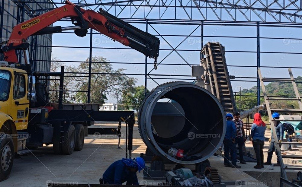 哥倫比亞稻殼炭化設備安裝